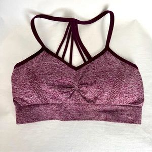 Xersion Burgundy Sports Bra Size S